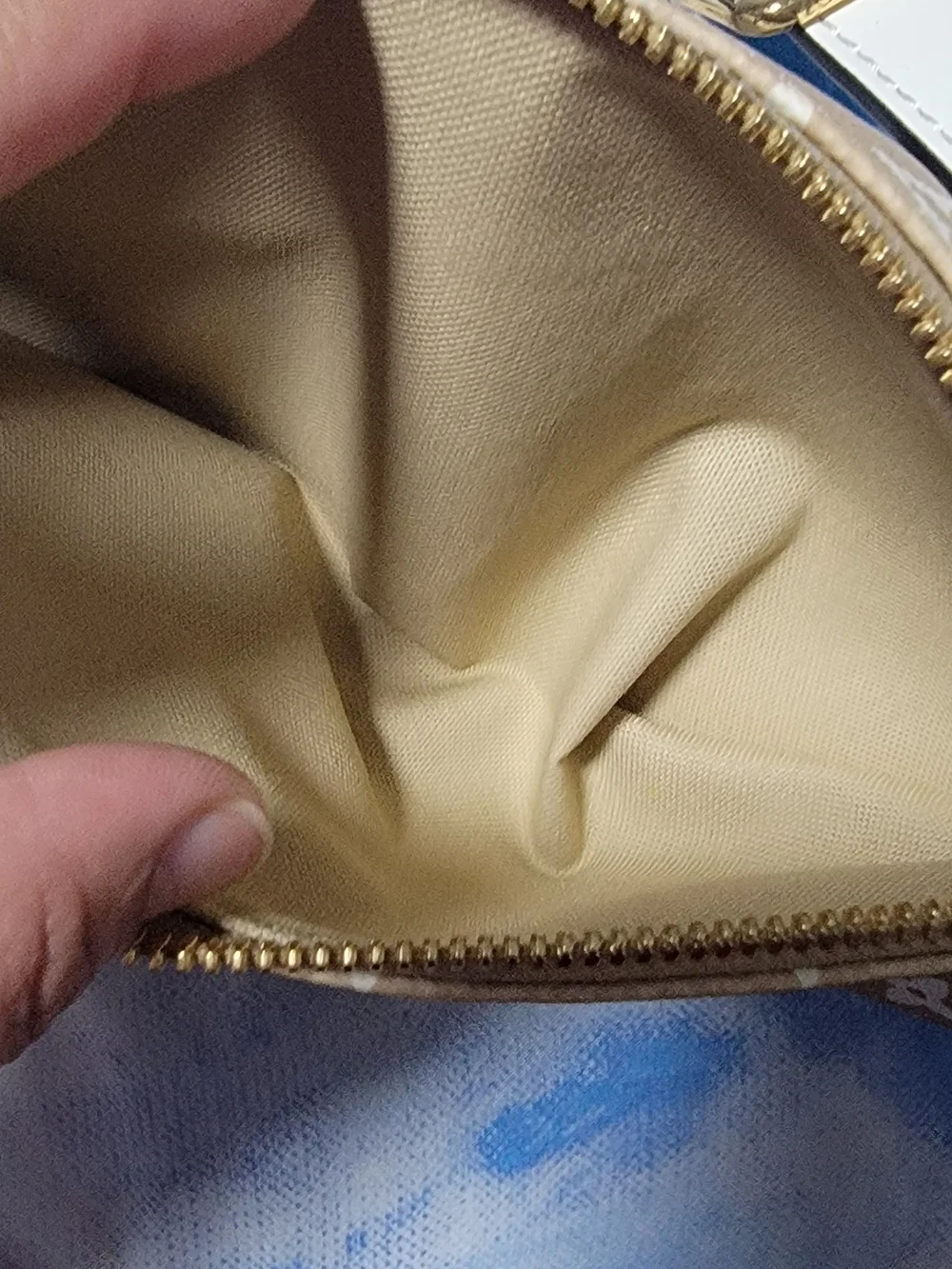 Louis Vuitton White and Brown Monogram Bumbag